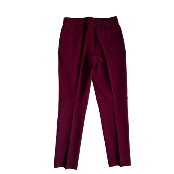 Susan Graver Tailored Slacks Burgundy Red Stretchy High Waist QVC Size XSP - Picture 2 of 11